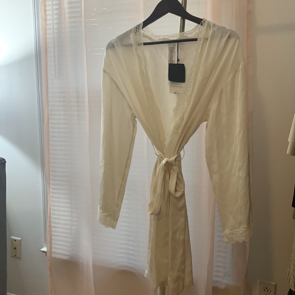 Beautiful Silk Dressing Going from Zara would make a great bridal robe